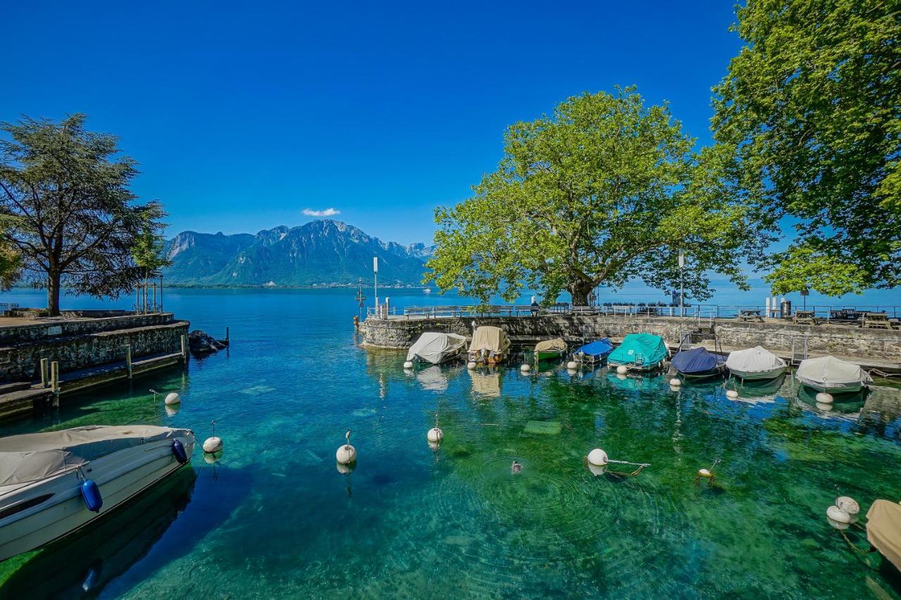 L'Eden Studio With A Balcony - Lake View Montreux Luaran gambar