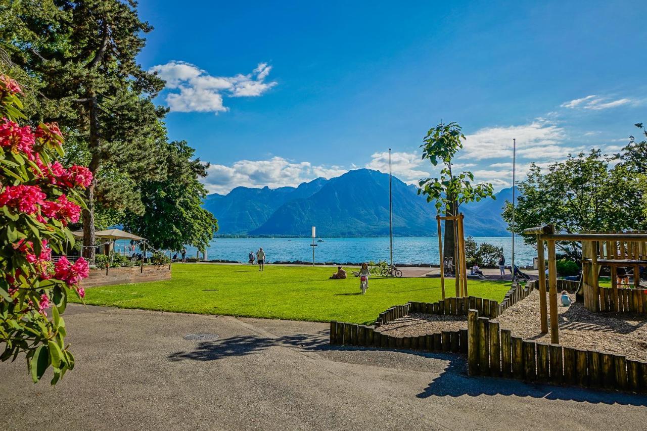 L'Eden Studio With A Balcony - Lake View Montreux Luaran gambar